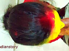 Curvy arab wife chats dirty while husband fingers her huge ass before creampie