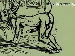 Vintage retro scenes showcase hairy women in antique erotic explorations