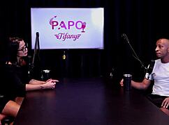 HOT SLAVE BANGED IN SHEER RED DURING GANGBANG! Negro Top Watches Her Take It