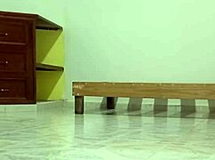 Curvy latina neighbor cleans new apartment showing off her chubby figure