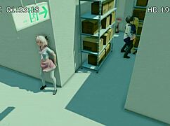 astolfo dressed up strokes huge cock until massive cum explosion