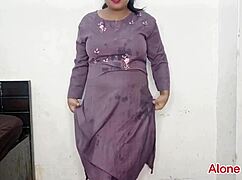 Chubby beauty teases tight virgin pussy and huge natural boobs in solo seduction