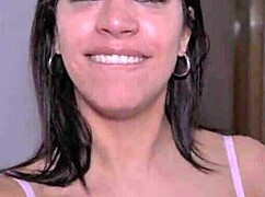 hot latina babe endures brutal deepthroat then wild anal creampie pounding