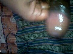 my oily indian cock throbs hard before exploding cum everywhere