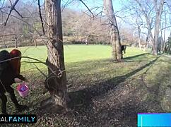 daddy's fat redhead bunny mia trejsi and katy rose scream in double vaginal foursome!