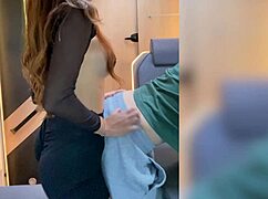 She pegs him with strapon till his body shakes in campervan prostate orgasms