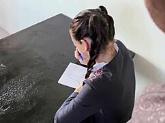 naughty student takes bbc king mike's hardcore pounding deep inside