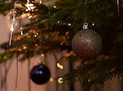 sexy santa teen in heels sneaks neighbor's candystick for christmas pussy fun