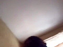 Drooling blowjob leads to stepsis riding cock with screams and bounces