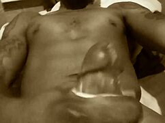 monster black cock unloads thick cumshot everywhere