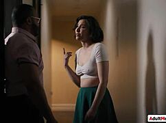 Petite babe begs for anal dp gangbang at party with monster black cocks pounding