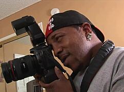 i fell for this lovely black girl's photoshoot turning into wild blowjob sex