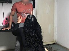 Delivery guy rams huge ass Mexican teen in lingerie heels!