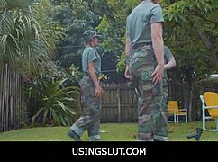 usin' this hot teen slut anytime for drill instructor sex... damn!