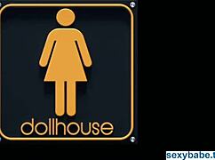 Babe Fingers Shaved Pussy And Squeezes Tanned Tits Hard