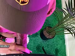 brazilian babe gags on bbc deepthroat in bedroom casting choking and spitting