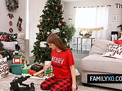 Fucking Stepsis and Stepmom Missionary Blowjobs for Christmas Elizabeth Skylar Sky Wonderland