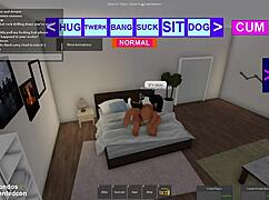 Roblox slut rides monster cock rough and hard
