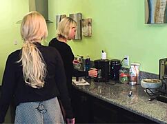 Sadie Slams Strap-On into Dylan Against Wall as Lesbians Cum Hard!