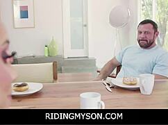 Peter Green Pounds Carmela's Soaking Wet Pussy Over Kitchen Counter!