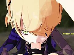 Fichl sucks cock deep in raw blowjob action