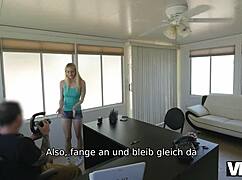 allie rae strips naked then fucks for cash