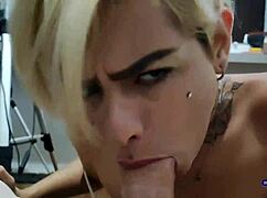 cousin deepthroats older cousin's hidden monster cock