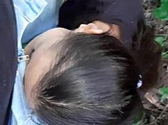 lesbian illusion girls tongue wet pussies deep in forest till cumming hard