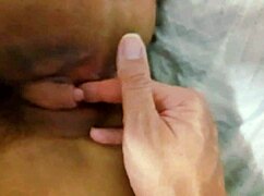 greedy housewife gives naughty blowjob while fingering wet pussy and tight ass