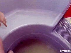 Oily Curvy Teen Thickum Twerks Fat Ass on Monster White Cock