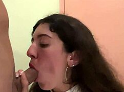 i begged my friend to blast cumshot on my face in cafe then ate food with sperm public cumwalk
