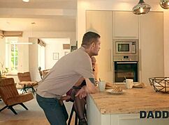 daddy hammers cheating son's girlfriend hard so we won't get caught fucking