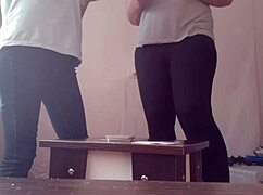 damn losing at cards means i lick her pussy good - hot lesbian cunnilingus