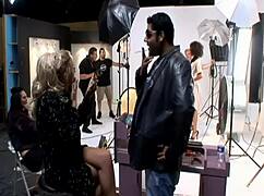 FUCK THAT BLONDE MOM HARDER! Big cock doggystyle into her gaping pussy and ass!