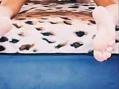 Milf masturbates double with close-up bent over doggystyle anal assfucking