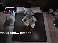 bbc pounds big ass prostitute mercilessly in roblox condo hotel game room