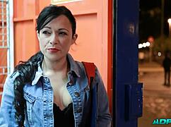 Muscular university campus prostitute deepthroats huge cock!