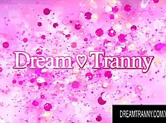 dream tranny takes bareback anal pounding in hardcore shemale compilation