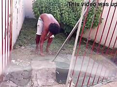 handyman gets paid with bareback ass fuck anal creampie and wild squirting gape