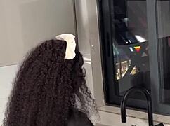 Ebony Maid Caught Riding Boss Cock?!