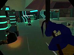 ever wonder how cyber girl takes outlaw's rough anal assfucking deep inside?