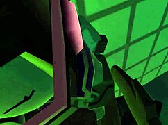 ever wonder how cyber girl takes outlaw's rough anal assfucking deep inside?