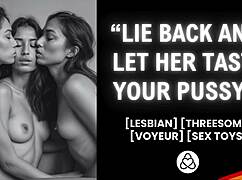 Lesbian Friends Watch My Secret Masturbation Tease