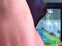 Borrowed Swimsuit Sparks Secret Poolside Masturbation Adventure