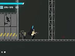 wait, cute lady banging robot men in hentai game? that's wild!