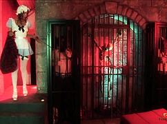 brunette prisoners crave masked dick suck bang