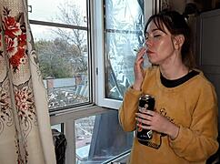 i watch my stepsis puff that cigarette so damn hot ugh