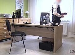 Loan4K Czech Teen Fixes Rich Loan with Office Blowjob
