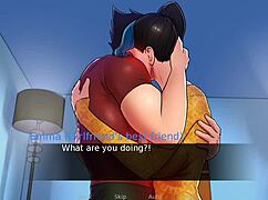 confined with sexy goddesses cap 16: brunette milf cheats fucking big cock while gaming with amiga