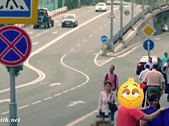 😲 hidden cam sees jeny stripped naked on street in heels!!